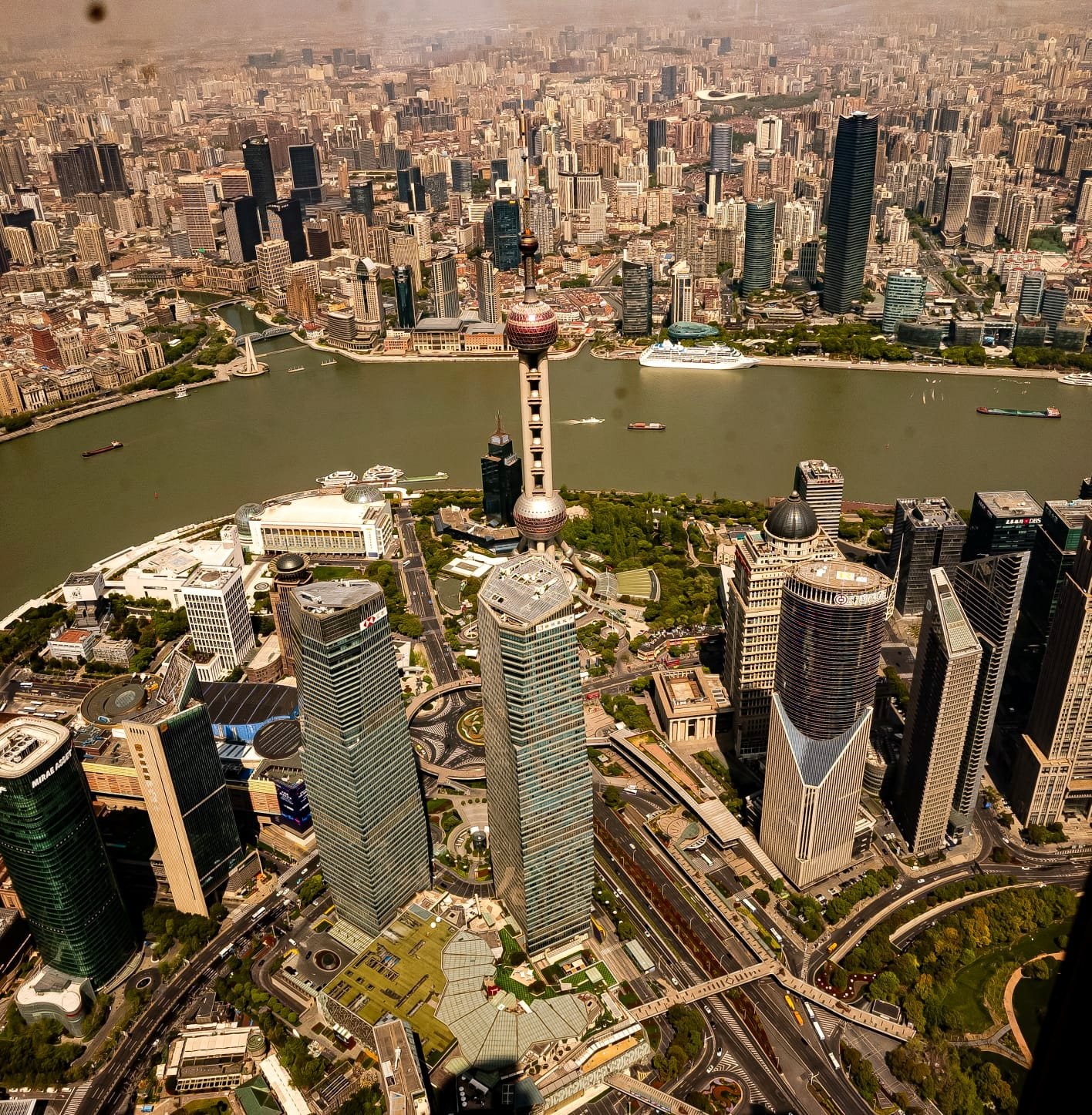 Shanghai vista dall'alto